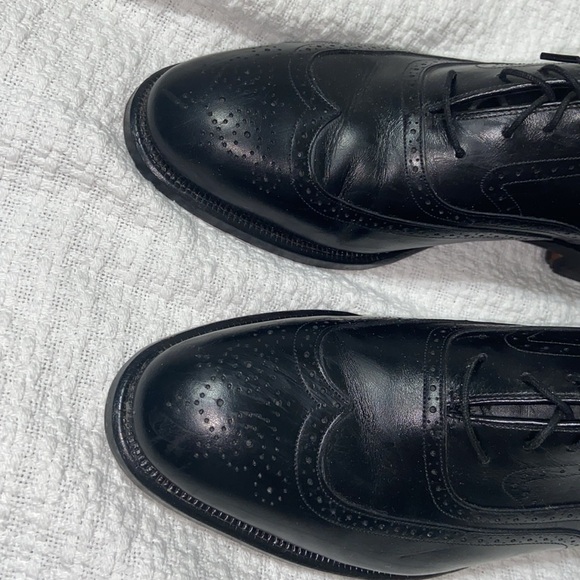 EUC Johnston & Murphy Crown Aristocraft Black Dress Shoes Sz 9.5